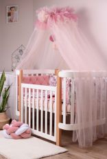 Дитячий постільний комплект Baby Veres Velour Powdery leaves (5 одиниць), бавовна-велюр